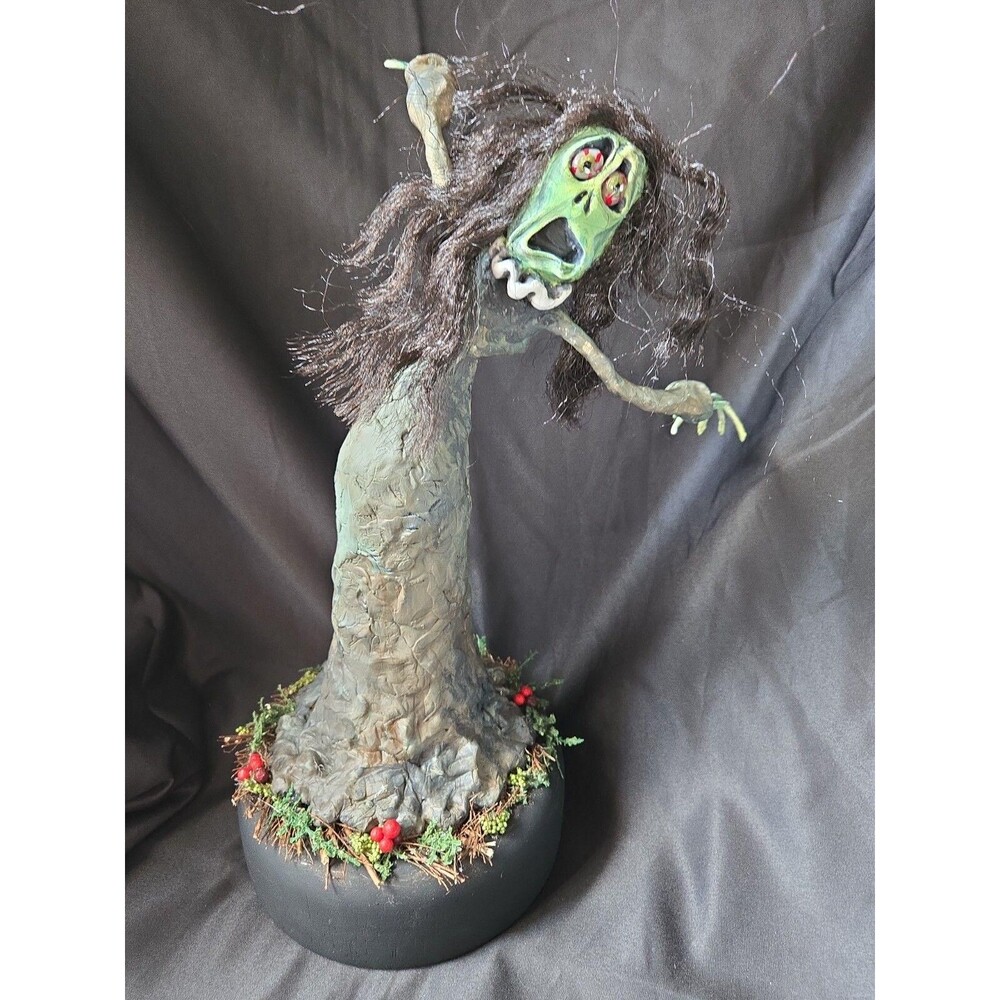 OOAK Creepy Oddity Clay Spooky Two Faced Skeleton Ghoul Undead Creature